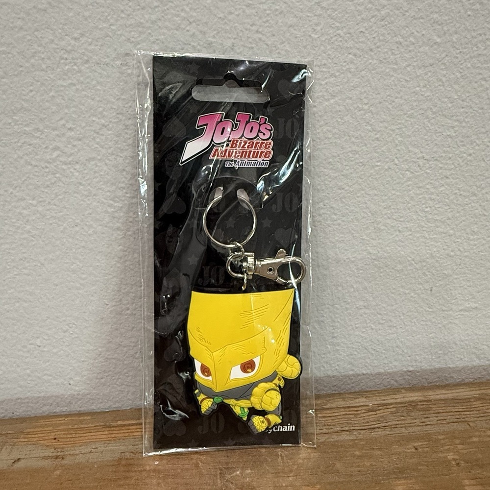 GE JoJo's Bizarre Adventure The World SD Anime PVC Keychain Yellow